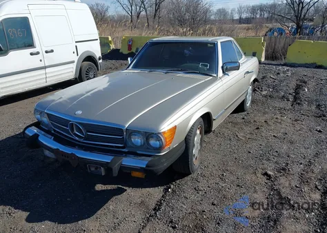1985 Mercedes-Benz 380 Sl z USA, uszkodzony, nr VIN WDBBA45C8FA035077